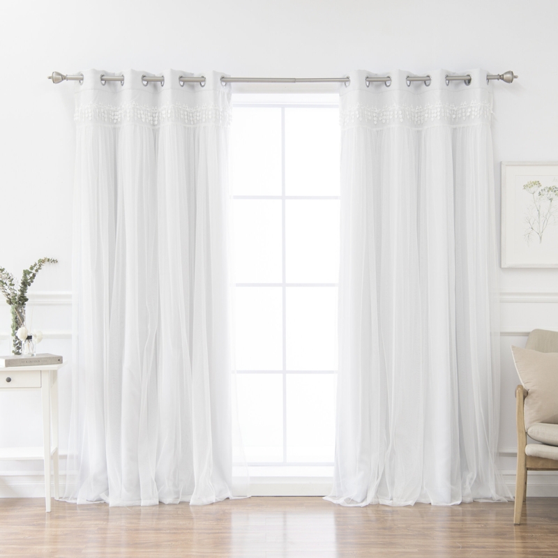 Loar Polyester Room Darkening Curtain Pair (Set of 2)