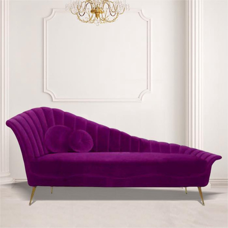 Loen Velvet Chaise Lounge