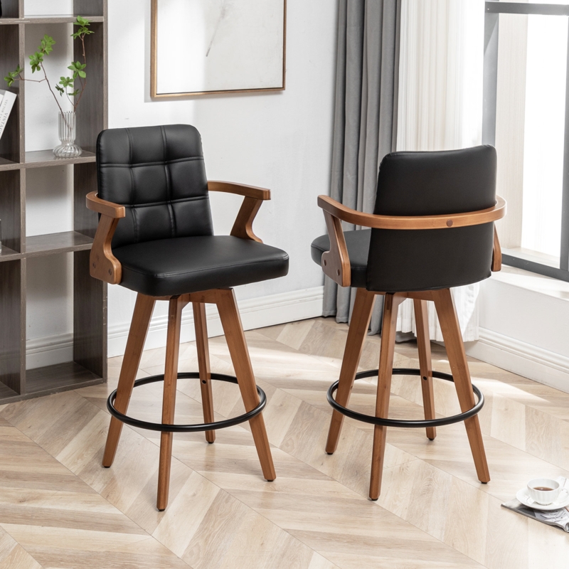 Lorant Swivel 26.77" Counter Stool