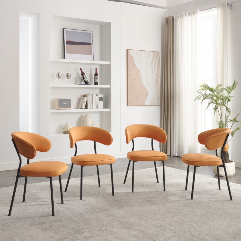 Lynnelle Metal Upholstered Back Side Chair