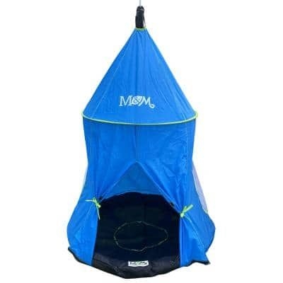 M and M Sales Enterprises Outdoor Big Top Tent Accessory for Round Swings, Blue