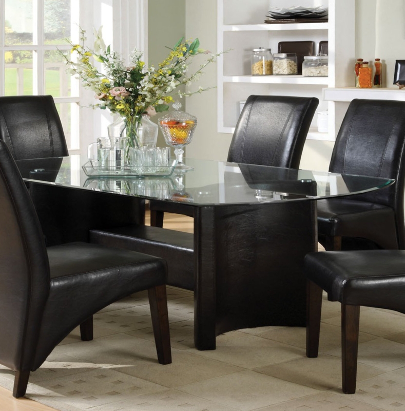Madyson Oval Glass Top Dining Table