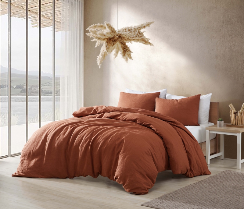 Malsbury Linen Percale Comforter Set