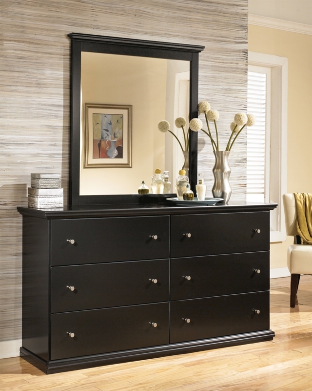 Maribel 6 Drawer 63.5" W Double Dresser with Mirror