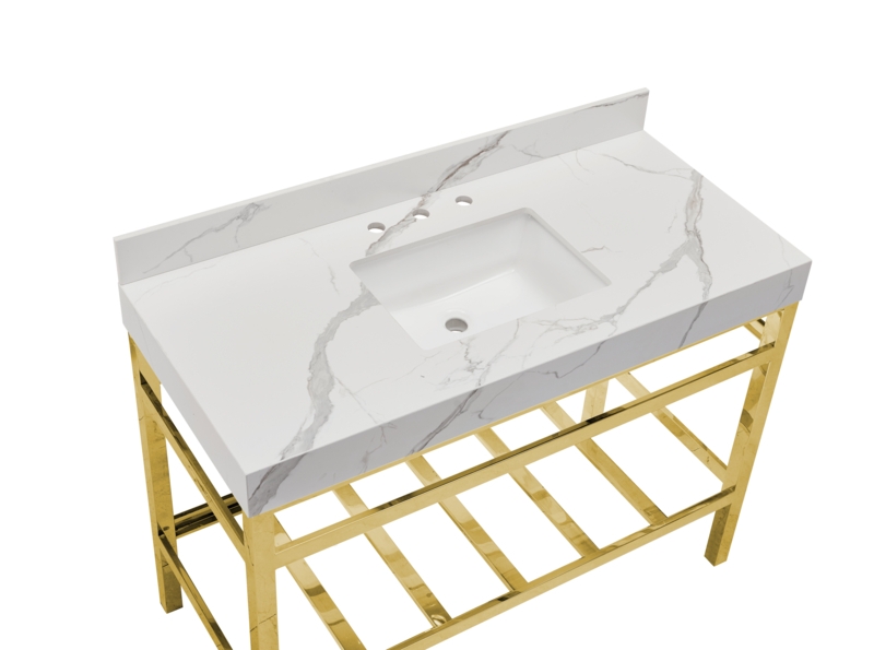 Marseille 48'' Composite Single Bathroom Vanity Top with Sink