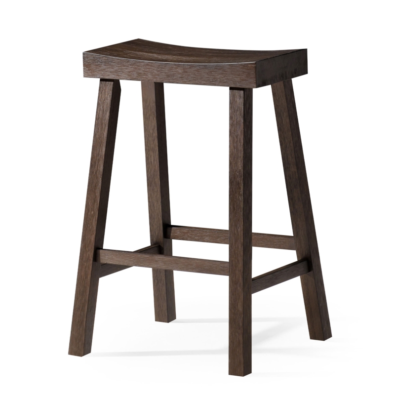 Maven Lane Vincent Wooden Aesthetic Kitchen Bar Stool