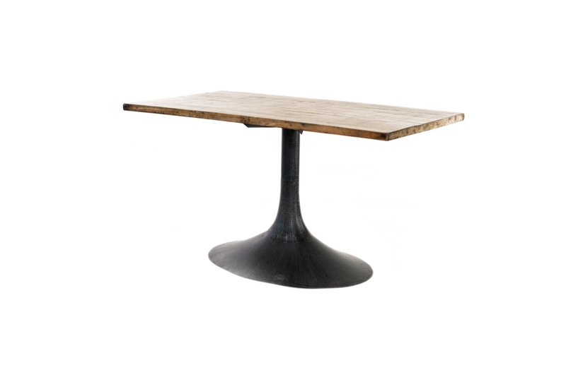 Megan 56" Wide Reclaimed Pine Rectangle Dining Table