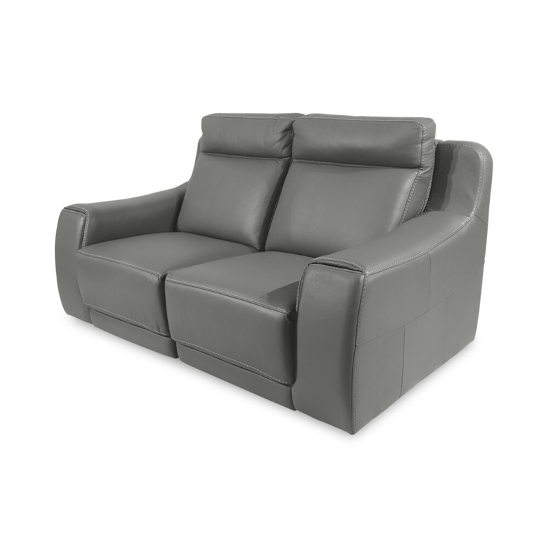 Menan Italian 65" Top Grain Leather Power Reclining Loveseat