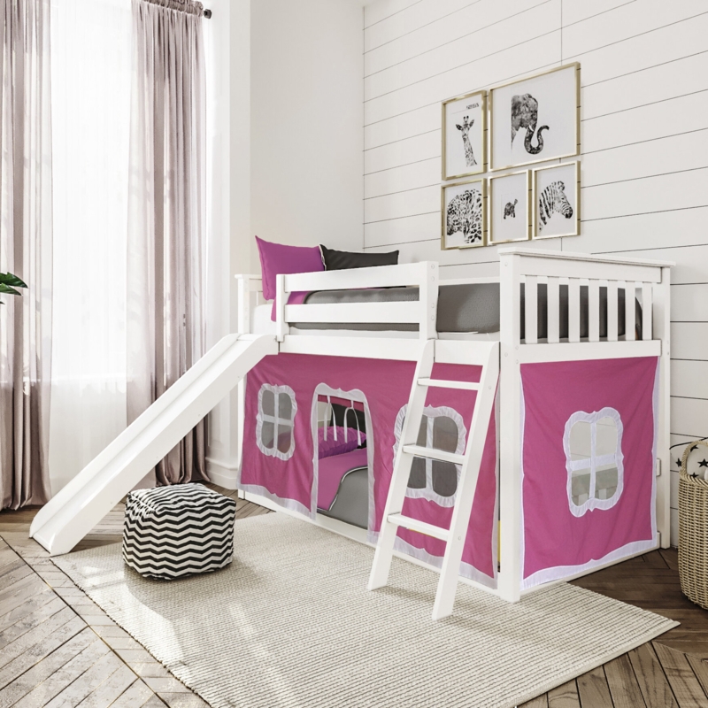 Meneses Twin Over Twin Solid Wood Bunk Bed by Isabelle & Max
