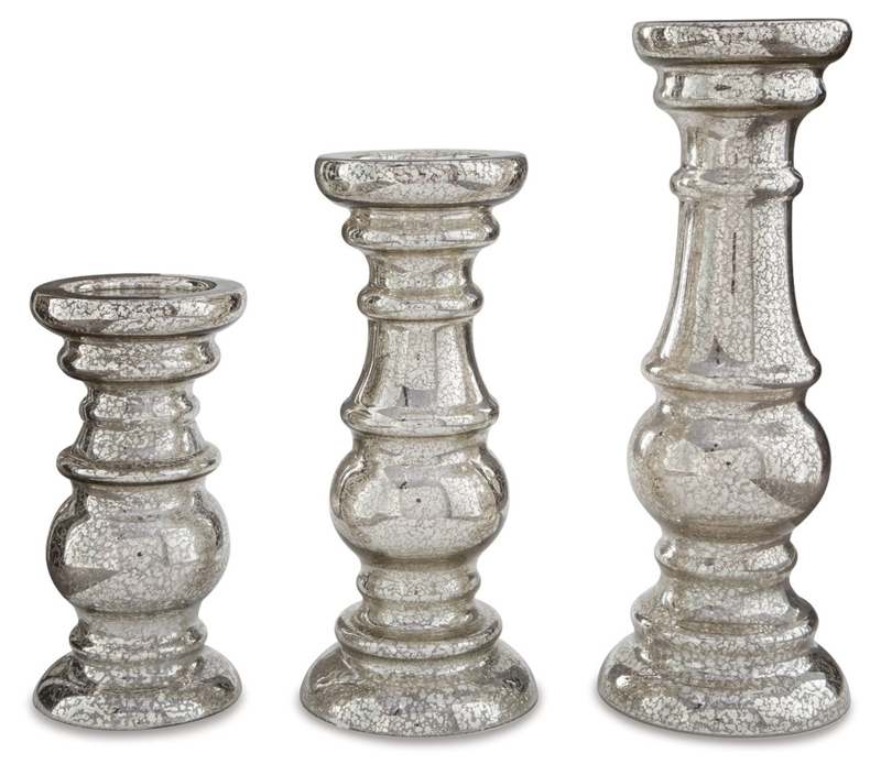 Mercury Glass Tabletop Candlestick