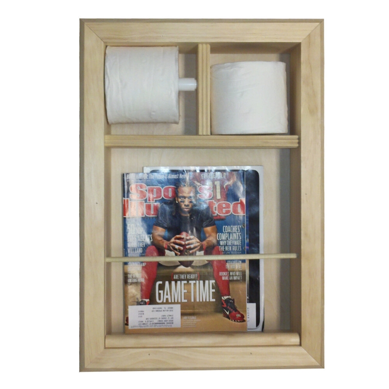 Meridian Toilet Paper Holder Recessed Magazine Rack