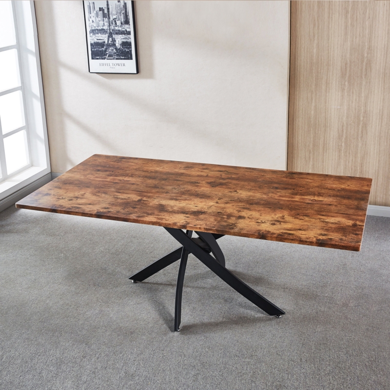 Metal Base Dining Table
