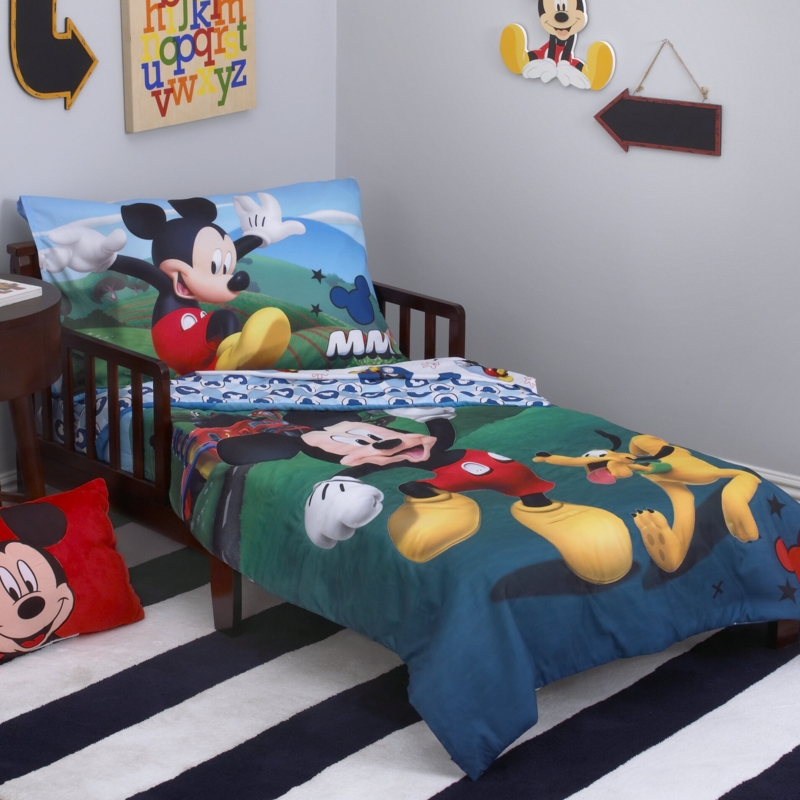 Mickey Mouse Playhouse Reversible People Toddler Bedding Set