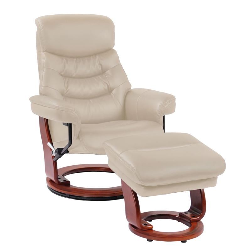 Monroy Upholstered Swivel Recliner with Ottoman