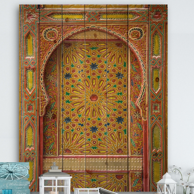 " Moroccan Entrance Door In Fez " on Wood