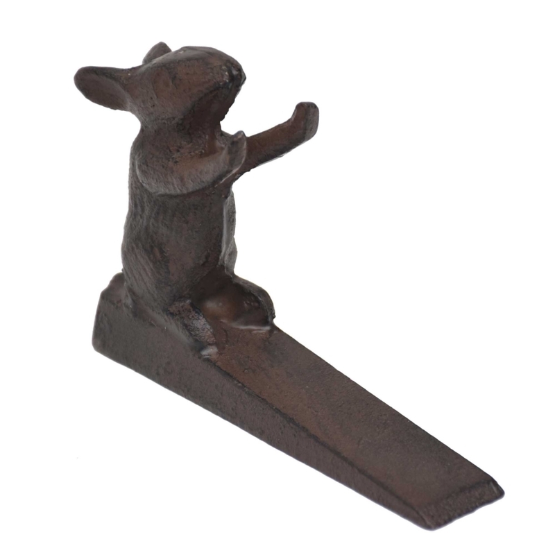 Mouse Cast Iron Wedge Floor Stop