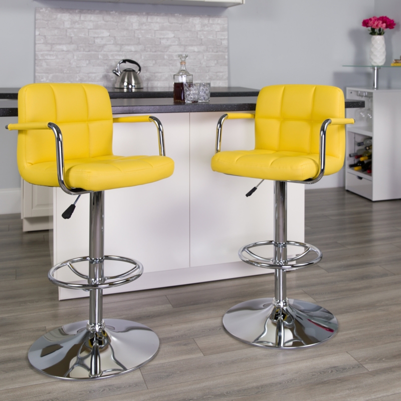 Murphy Adjustable Height Swivel Bar Stool (Set of 2)