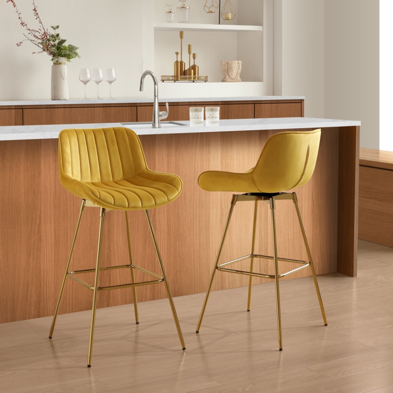 Neuhaus Swivel 28.94'' Bar Stool (Set of 2)