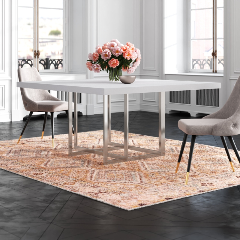 Newcomb Metal Base Dining Table