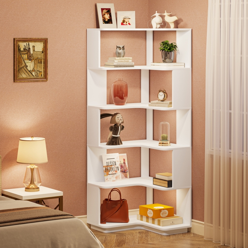 Nyajiah Corner Bookcase