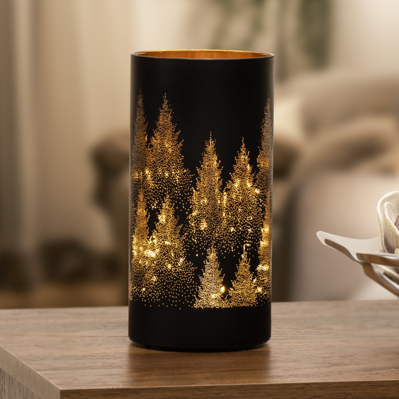 Okolona Glass Portable Ambient Table Lamp