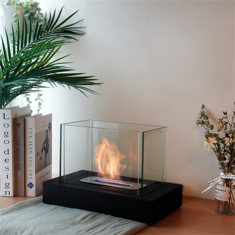 Outdoor Tabletop Fireplace with Flame Guard