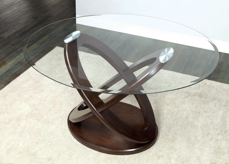 Oval Glass Top Dining Table