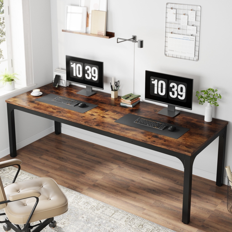 Pallas 78.74'' Extra Long Double Computer Desk for Workstation