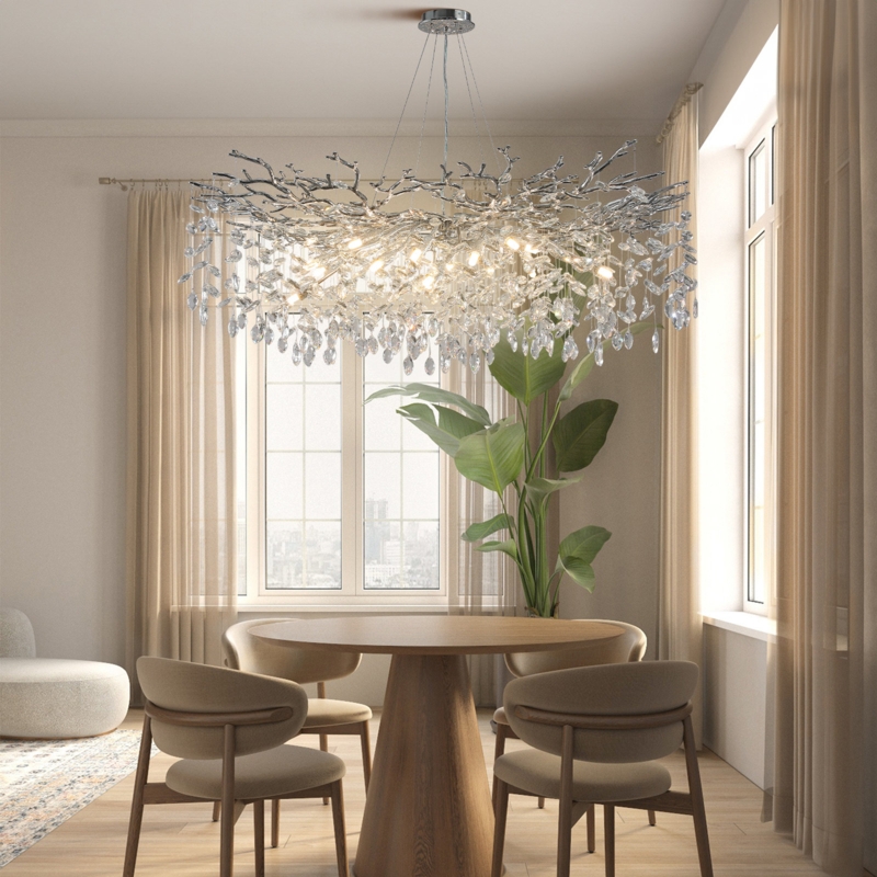 Paree 47.5" Luxury Real Crystal Chandeliers