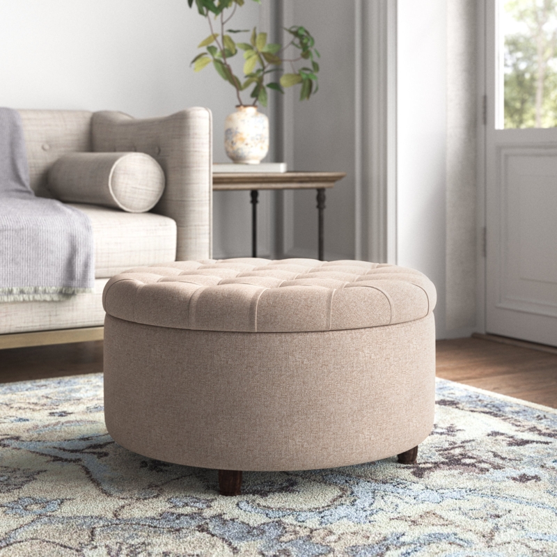 Parker Upholstered Storage Ottoman