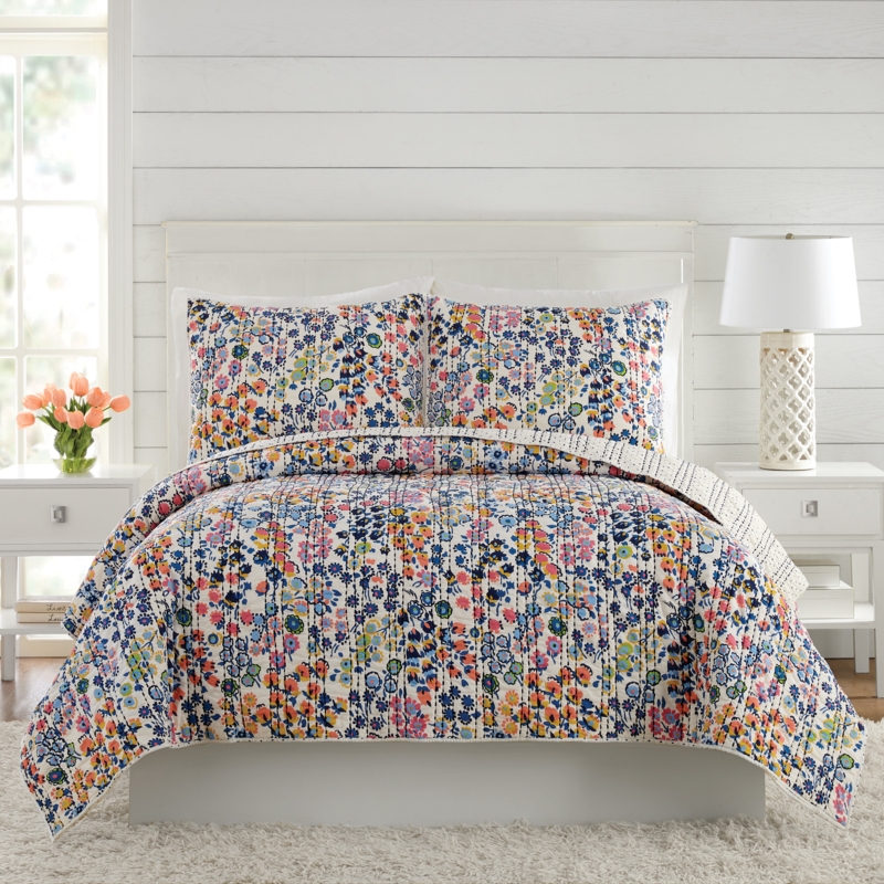 Petite Floral Reversible Cotton Quilt