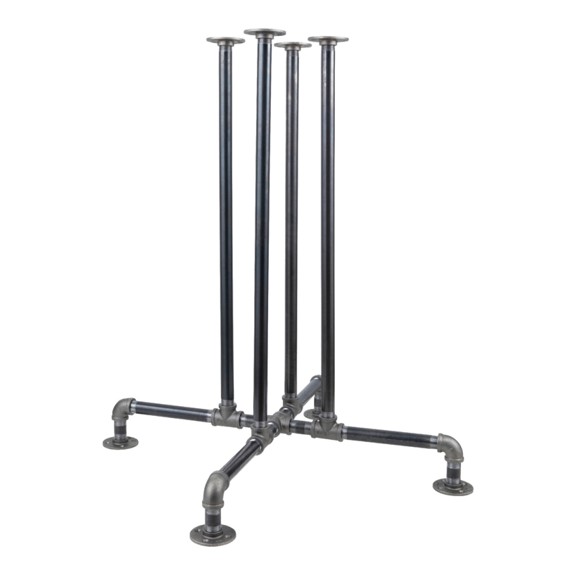 Pipe Decor 42" Bar Height Cross Table Base
