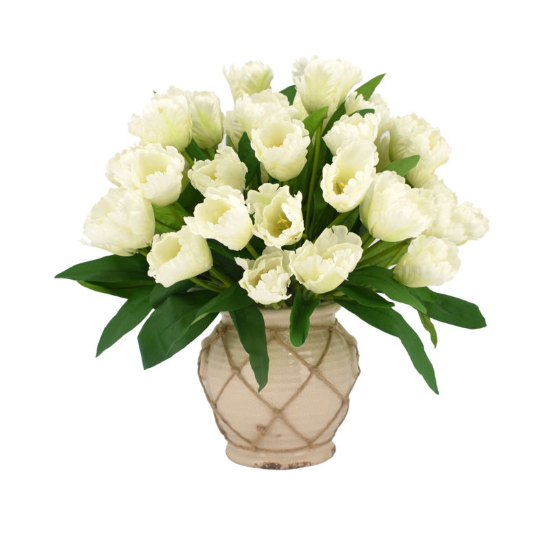 Polysilk Tulip Arrangement in Pot