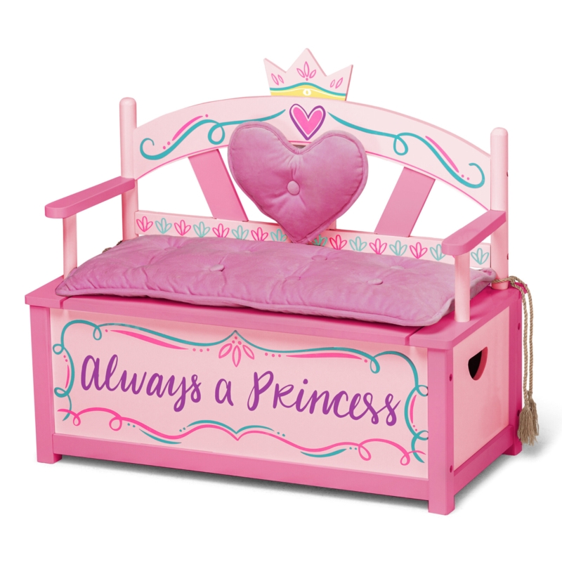 Princess Kids 12'' Bench and Ottoman
