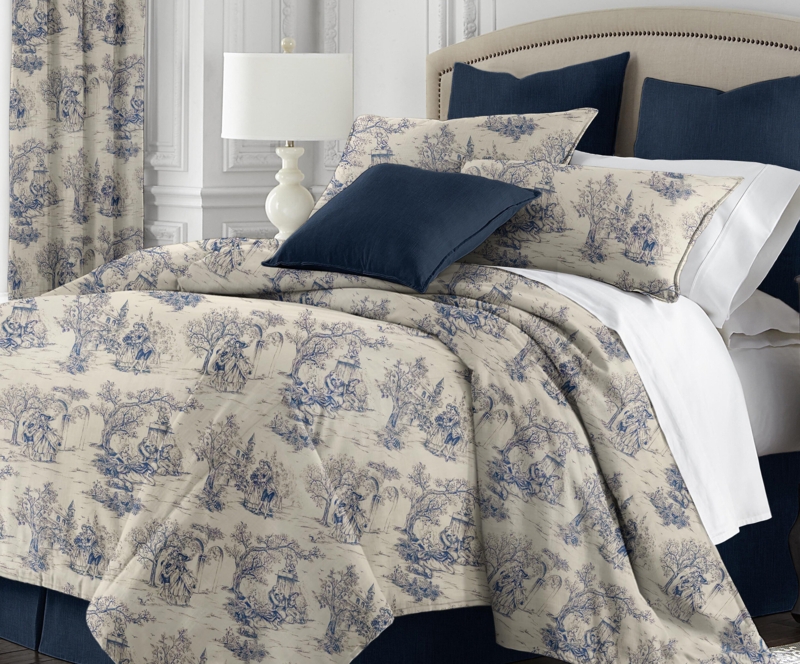 Promenade Cotton Toile Comforter Set