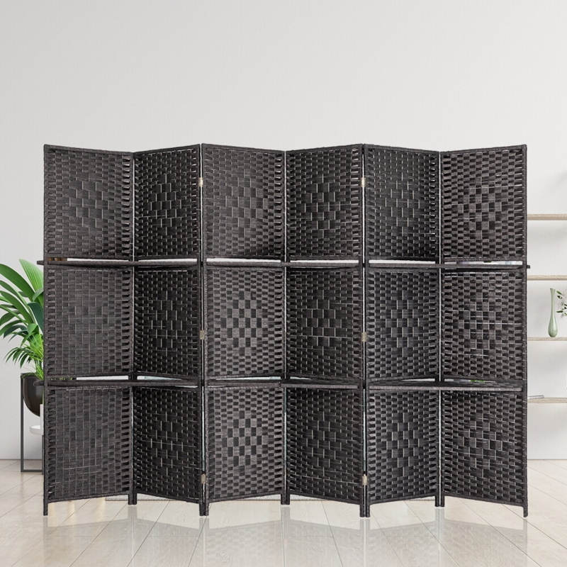 Rahem 106.3'' W x 71'' H 6 - Panel Folding Room Divider