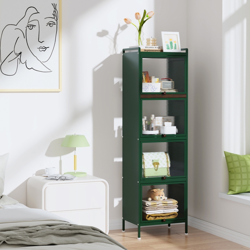 Rakira 60.43'' Tall 4-door Accent Cabinet With Drawer