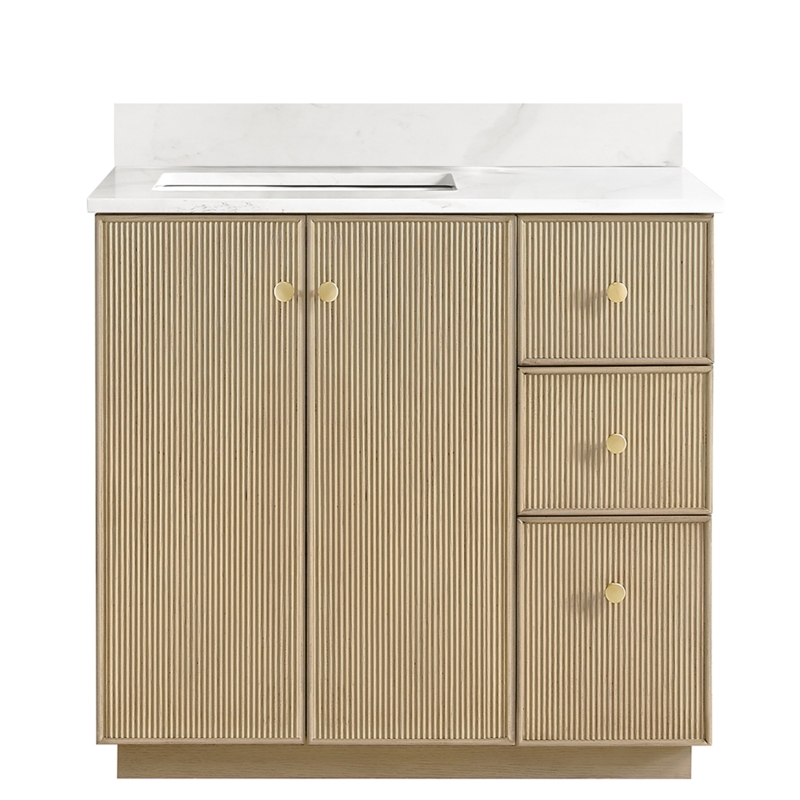 Rally 36'' Single Bathroom Vanity with Quartz Top