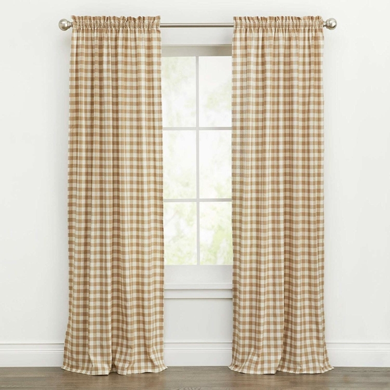 Ramillies Cotton Blend Semi-Sheer Curtain Pair (Set of 2)