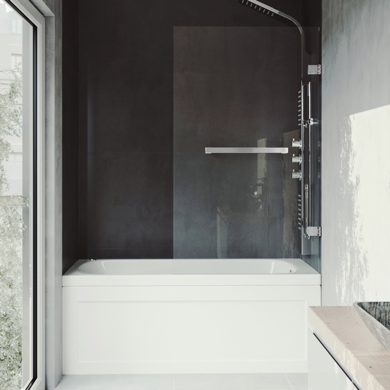 Rialto 34" W x 58" H Frameless Tub Door