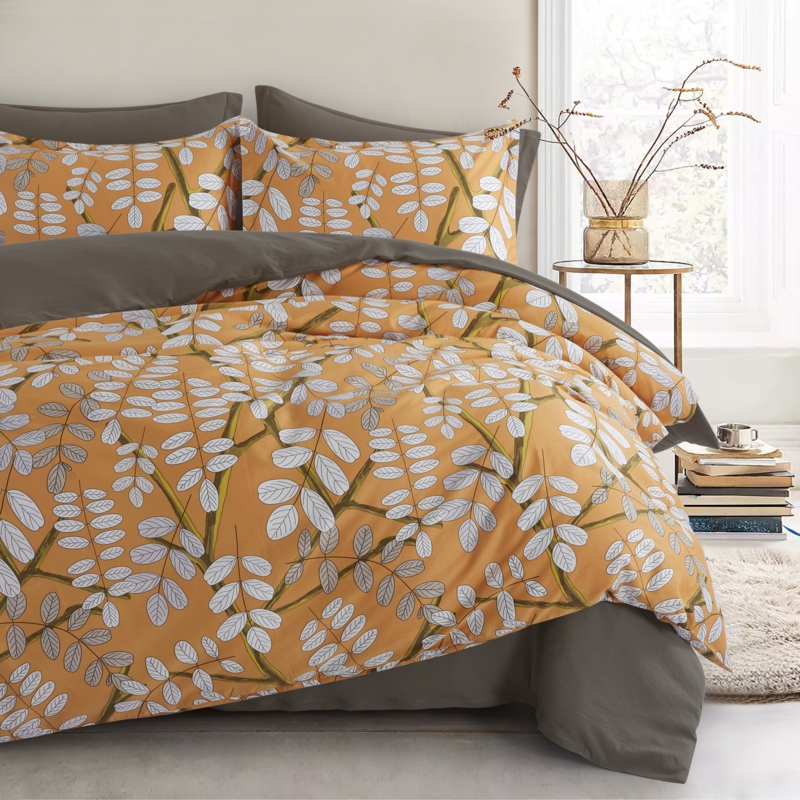 Risco Cotton Sateen Floral Duvet Cover Set