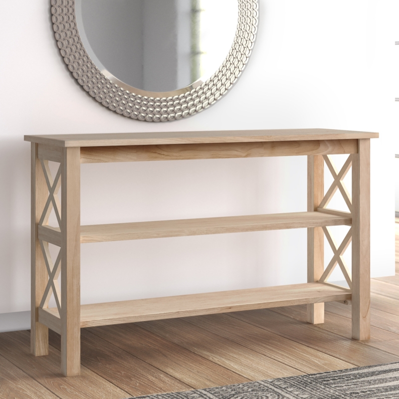 Rossitano 48'' Unfinished Solid Wood Console Table