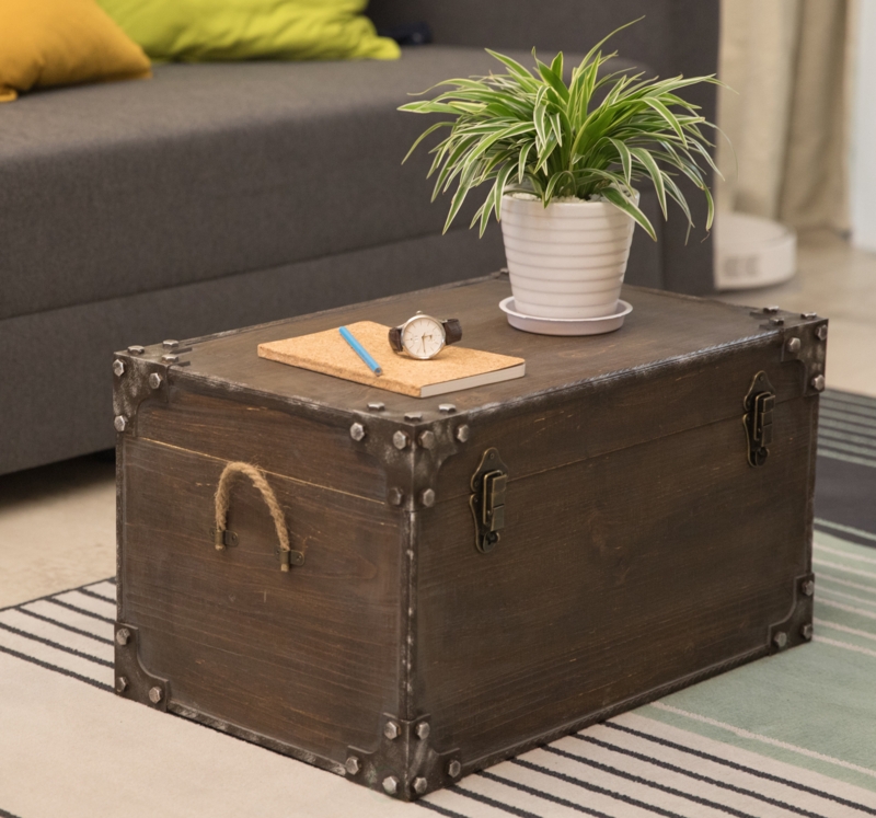 Rundell Manufactured Wood Vintage Trunk