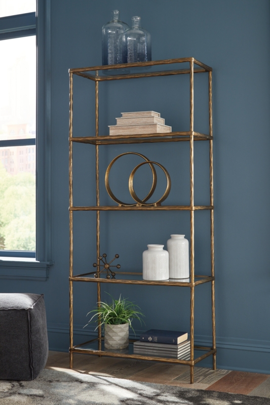 Ryandale 72'' H x 32'' W Aluminum Etagere Bookcase