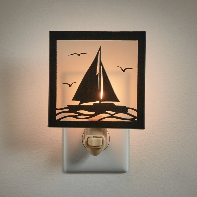 Sailboat Silhouette Night Light