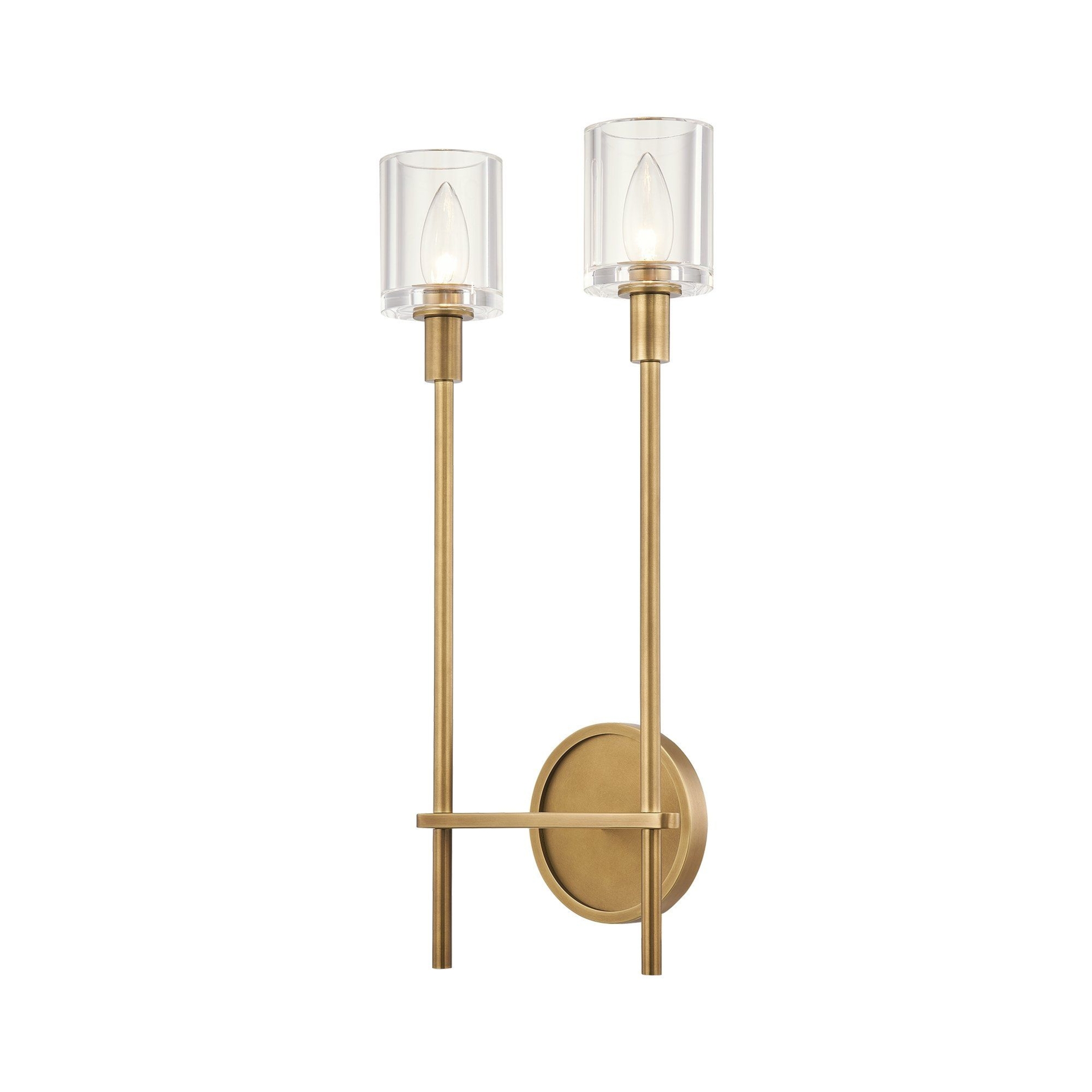 Salita Sconce - Vintage Brass | Clear Crystal