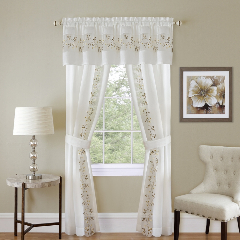 Shipley Synthetic Semi-Sheer Curtain Pair (Set of 2)