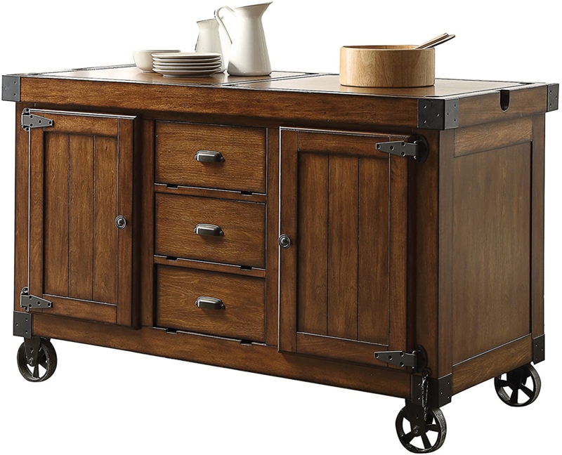 Stevensen Wood Kitchen Cart