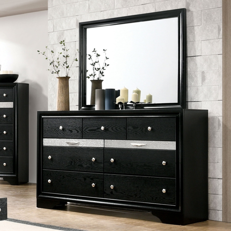 Stoughton 9 - Drawer Dresser with Mirror