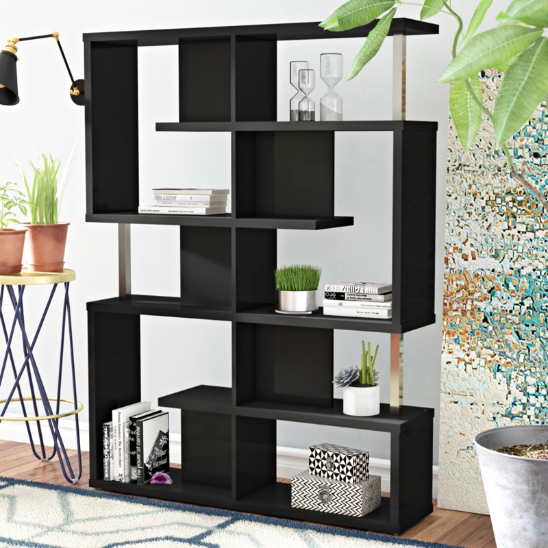 Sullins 5-tier Geometric Bookcase